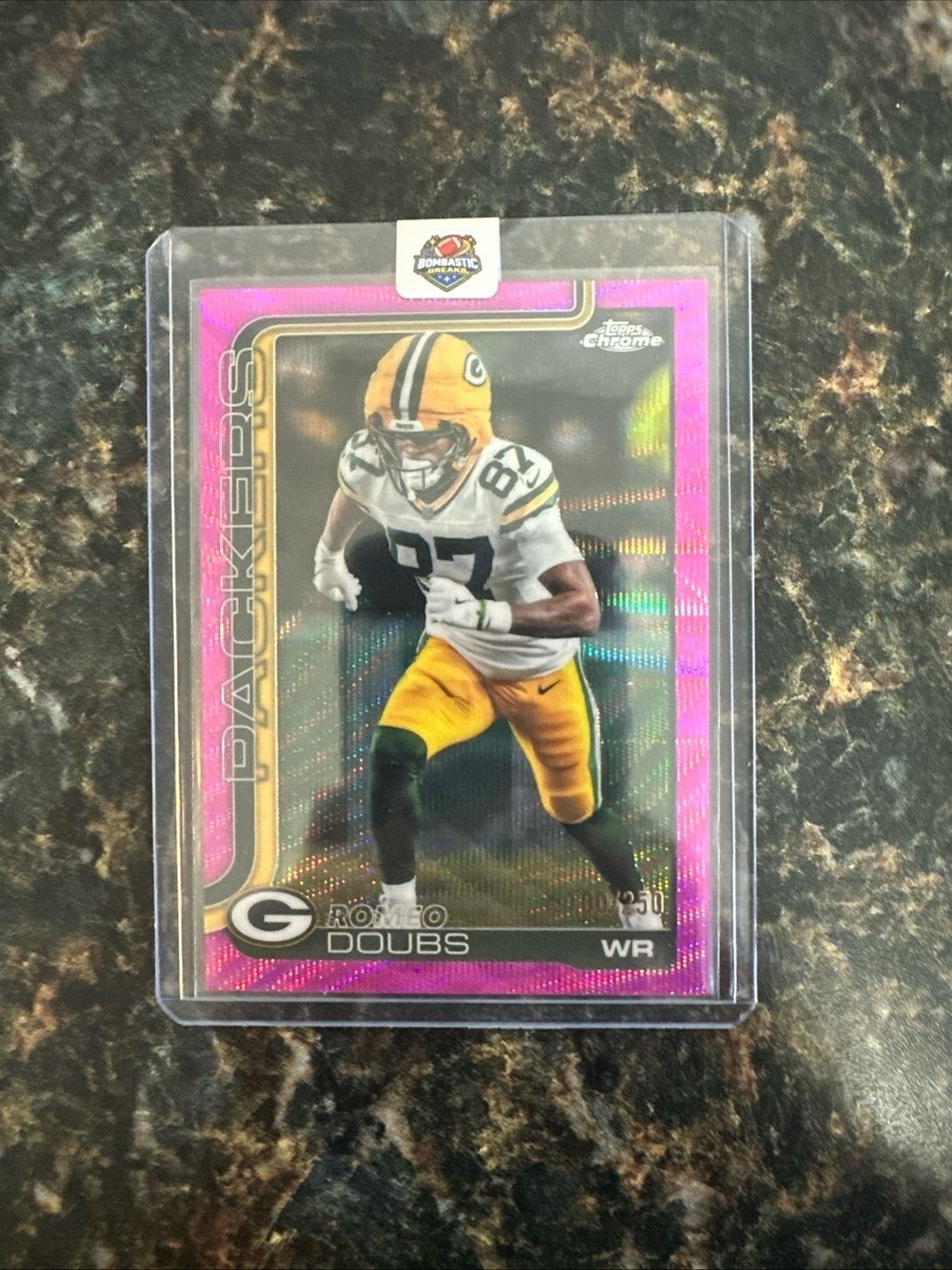 Topps Pink Parallel Green Bay Packers Football Trading Card